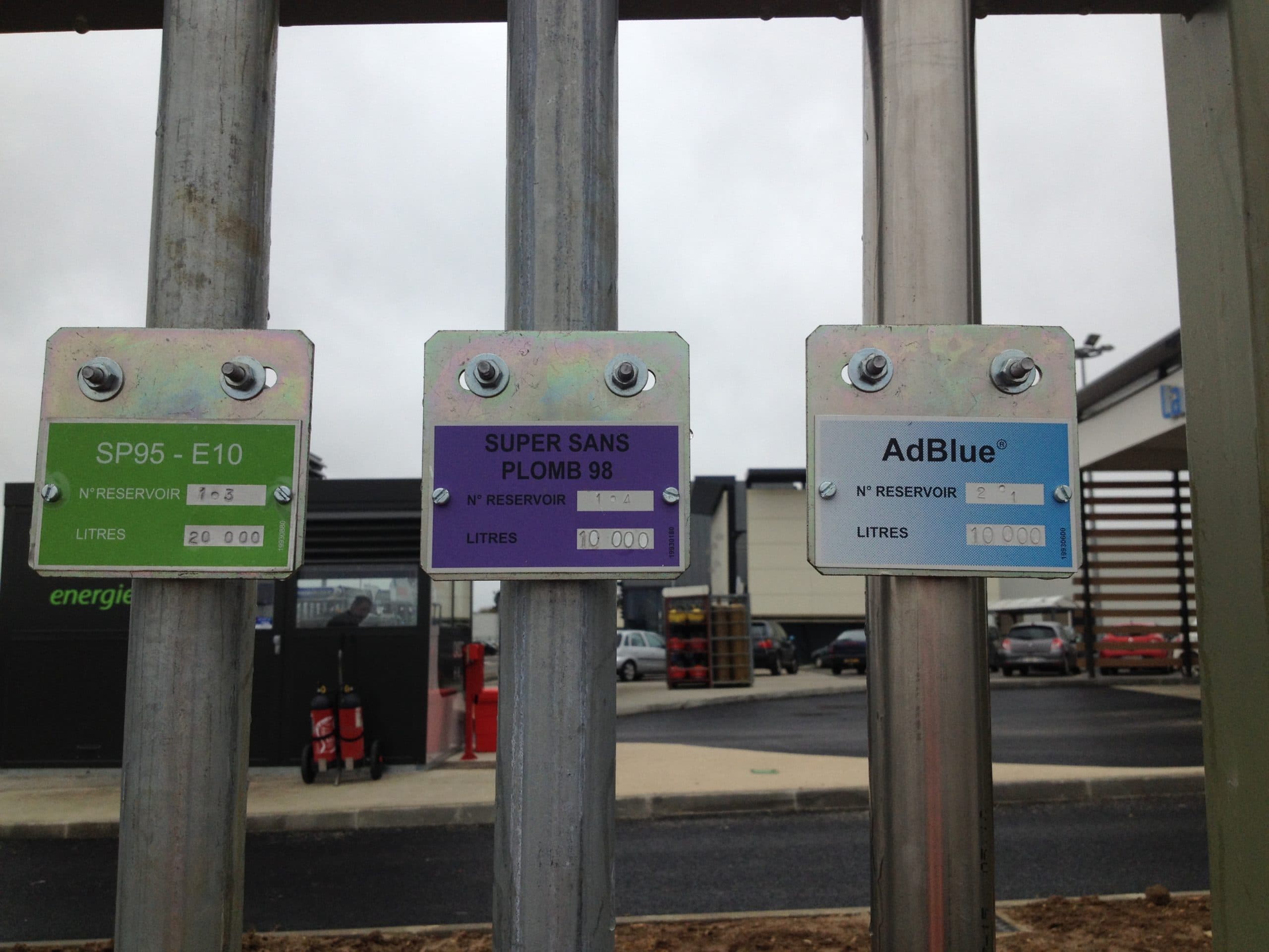 Raccordement et plaque